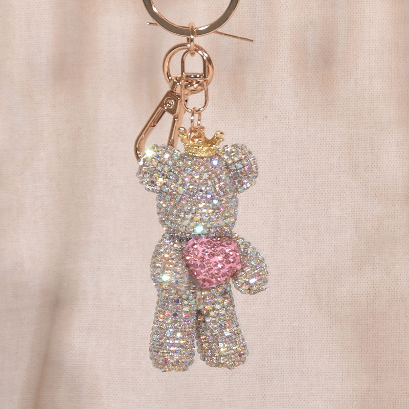 Diamond Bear Keychain