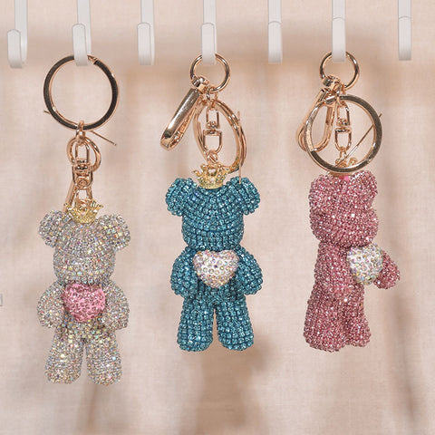 Diamond Bear Keychain