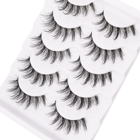 Clear Band Natural Lashes with Glue