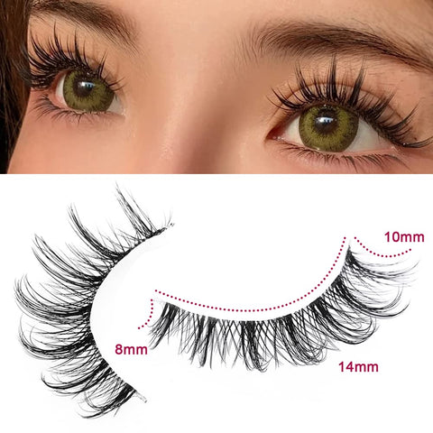 Clear Band Natural Lashes with Glue