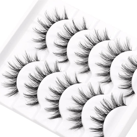 Clear Band Natural Lashes with Glue