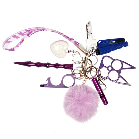 Selfdefense  Keychain Set For Women And Kids 9pcs