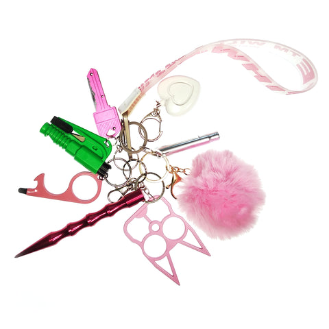 Selfdefense  Keychain Set For Women And Kids 9pcs