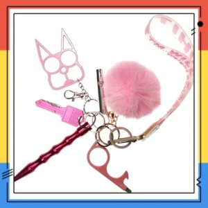 6 PCS Selfdefense  Keychain Set