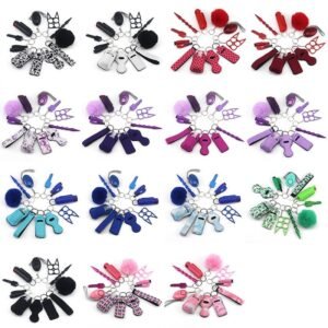 12 pics selfdefense keychain set