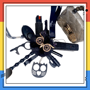 13 PCS Hanging Rope Selfdefense Keychain