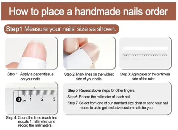 leopard 100% handmade press on nails - Image 3