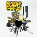 20pcs Keychain Sets With Wristlet Bracelet Wallet, Mini Bag, Comb, Pen For Women And Girls