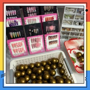 100% handmade press on nails mystery scoop ball