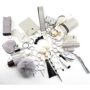 20 PCS Selfdefense  Keychain Set - White