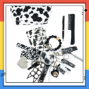 20pcs Keychain Sets With Wristlet Bracelet Wallet, Mini Bag, Comb, Pen For Women And Girls