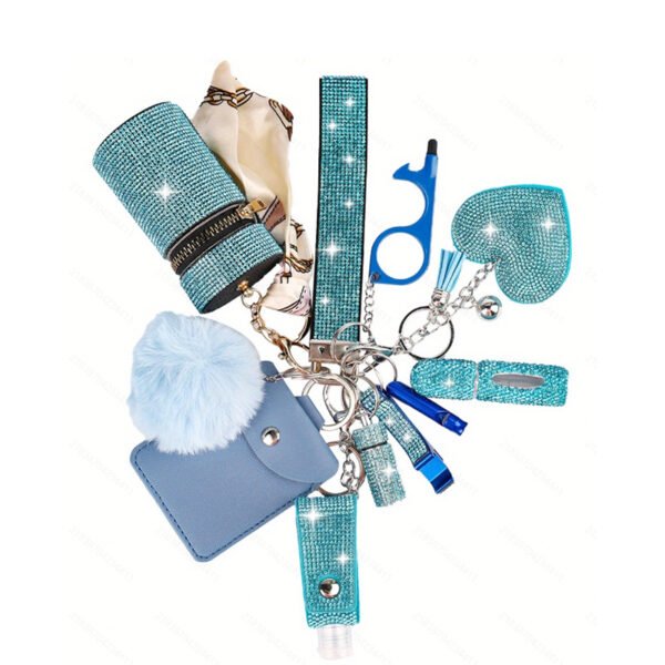 11  PCS  BlingSelfdefense  Keychain Set - Image 7