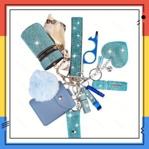 11  PCS  BlingSelfdefense  Keychain Set