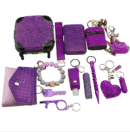 New 14 PCS Bling  Selfdefense  Keychain Set