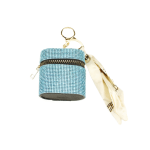 Bling Headphone Case - Light Blue