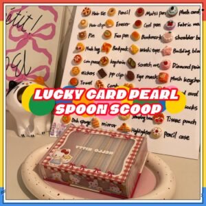Lucky Card Pearl Spoon  Scoop