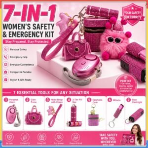 7-IN-1 Women's Safety & Emergency Kit