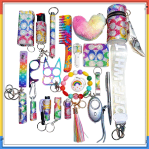 2026 New luxury Bling  Self Defense Keychain Kit